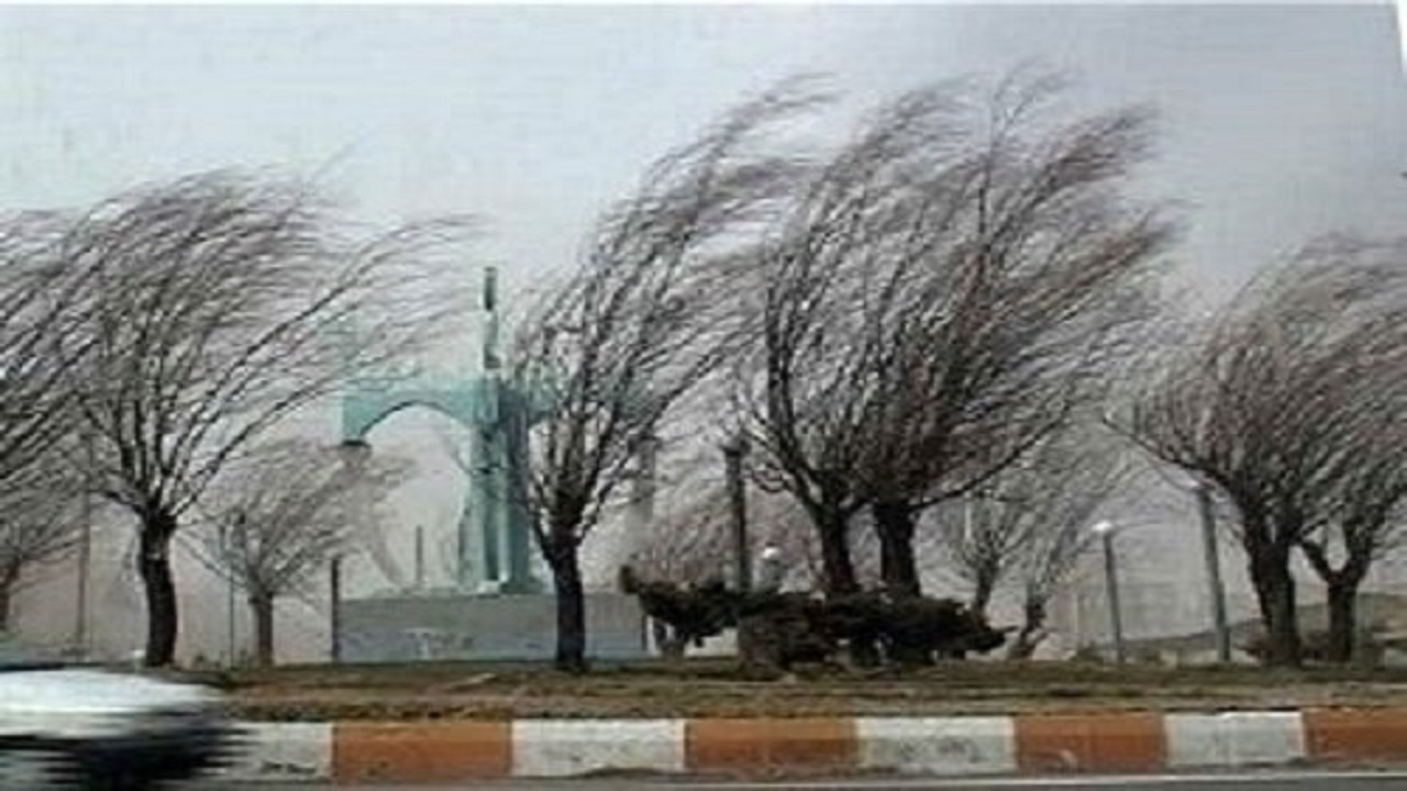 کاهش دمای هوا و وزش باد در اردبیل