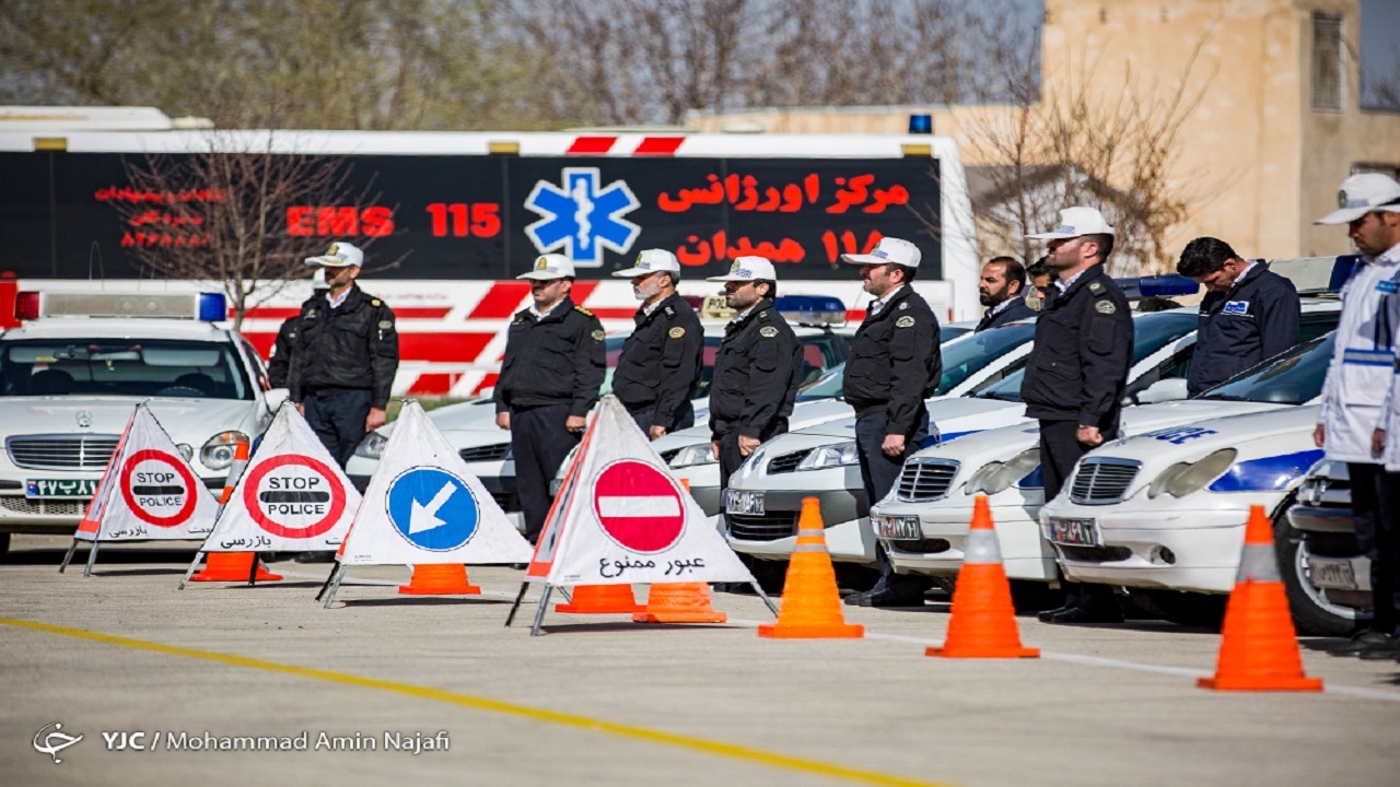 مشارکت ۷۳ تیم پلیس راه در طرح نوروزی پلیس همدان