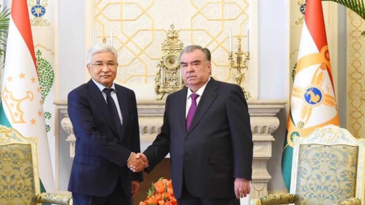 تحولات افغانستان محور دیدار رئیس جمهور تاجیکستان و دبیر کل سازمان پیمان امنیت جمعی