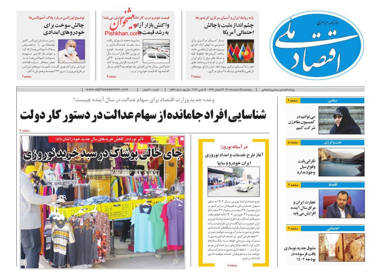 روزنامه اقتصاد ملی