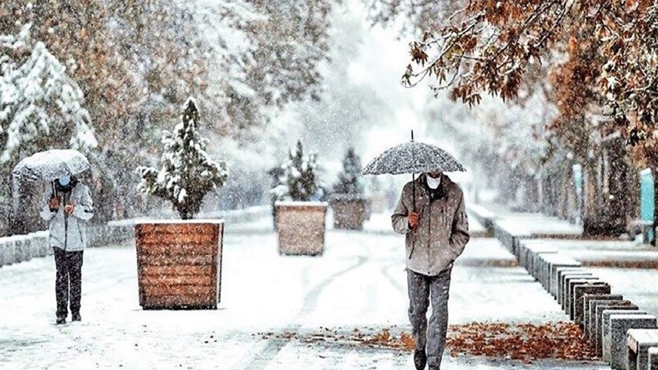 برف و باران میهمان آسمان چهارمحال و بختیاری می‌شود