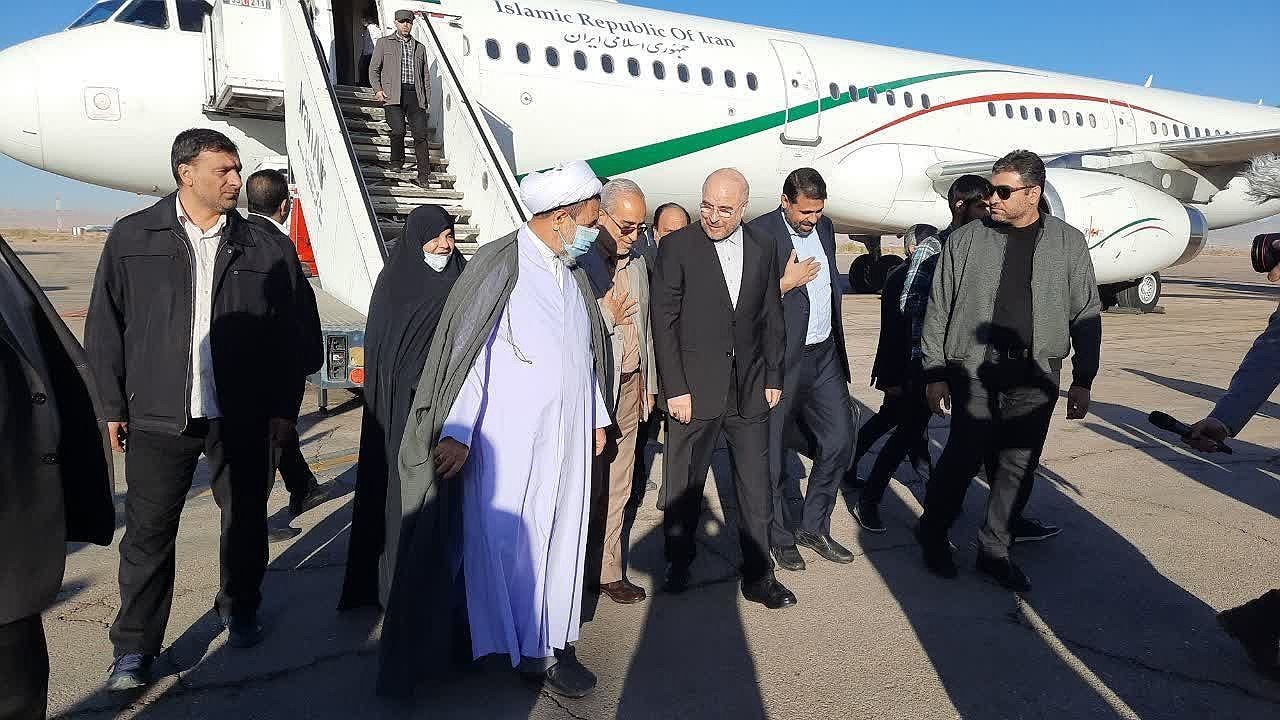 رییس مجلس وارد کرمان شد
