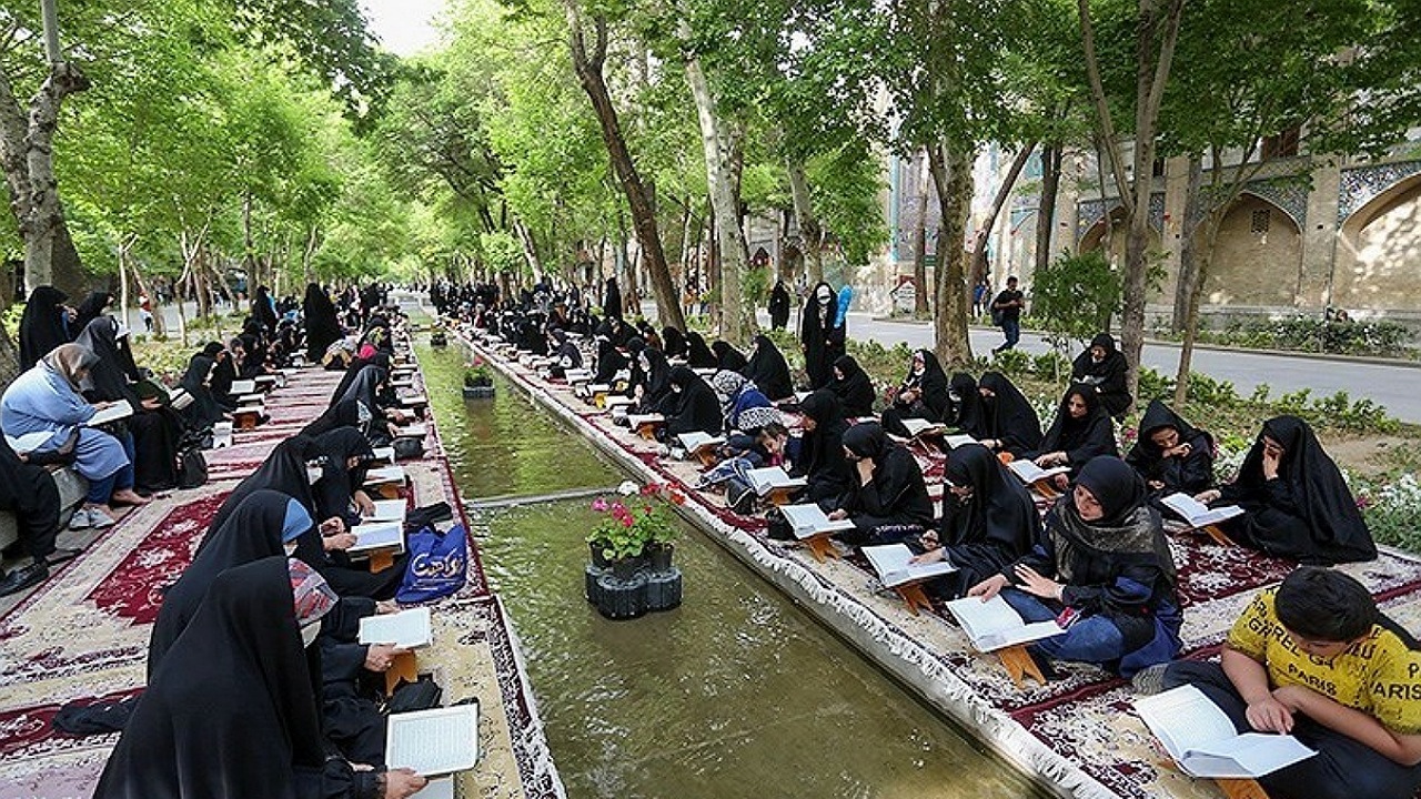 چهارباغ، میزبان مراسم جزءخوانی قرآن