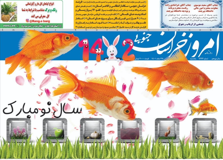 روزنامه امروز خراسان جنوبی