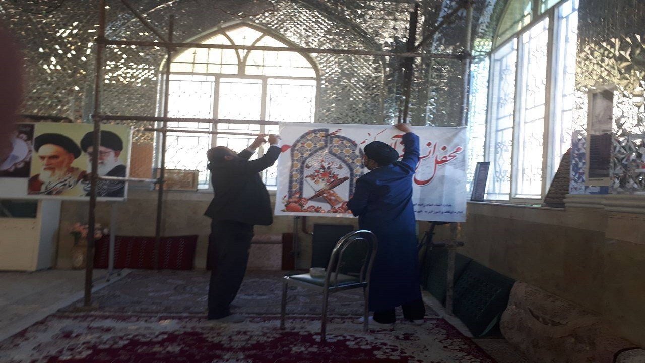 غبارروبی امامزاده باولین در آستانه ماه مبارک رمضان + تصاویر