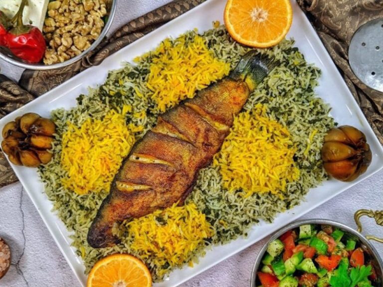 سبزی پلو با ماهی