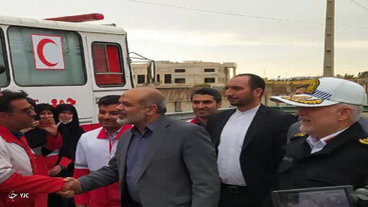 بازدید وزیر کشور از طرح ملی خدمات نوروزی هلال‌احمر قم