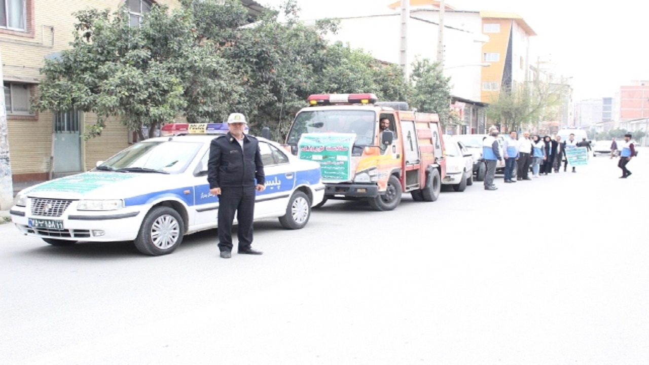 مانور مشترک نوروزی در بخش بوستان برگزار شد