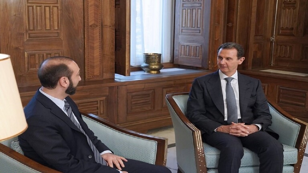 دیدار بشار اسد با وزیر خارجه ارمنستان