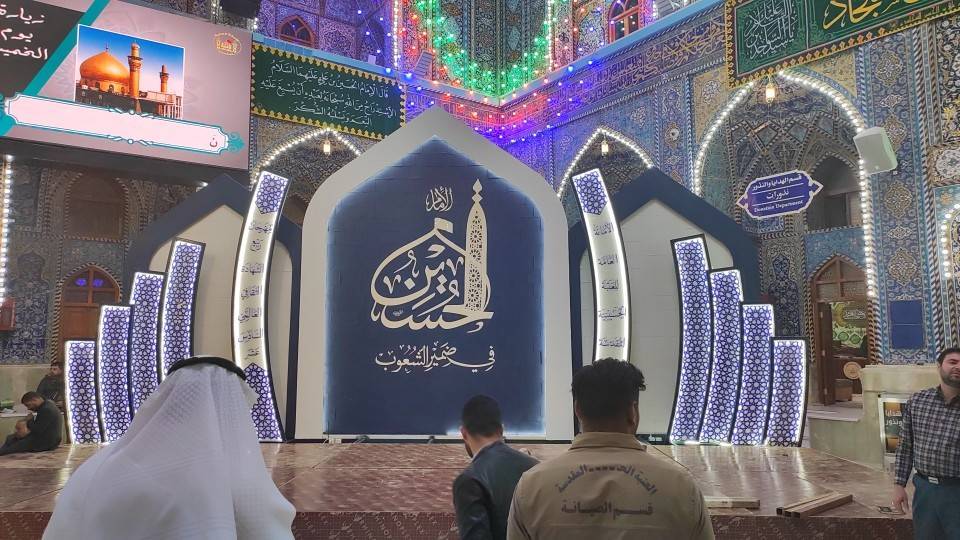 تصاویر حرم امام حسین (ع) درشب میلاد