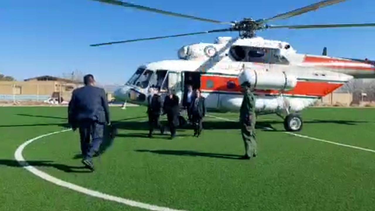 آخرین لحظات پرواز بالگرد هلال احمر در بافت + فیلم
