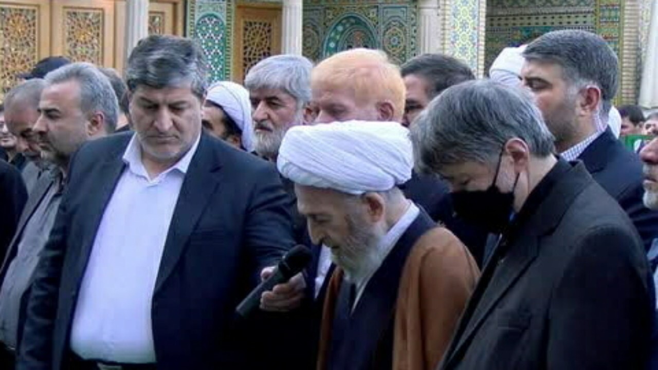 تشییع و خاکسپاری پیکر همسر شهید مطهری در قم