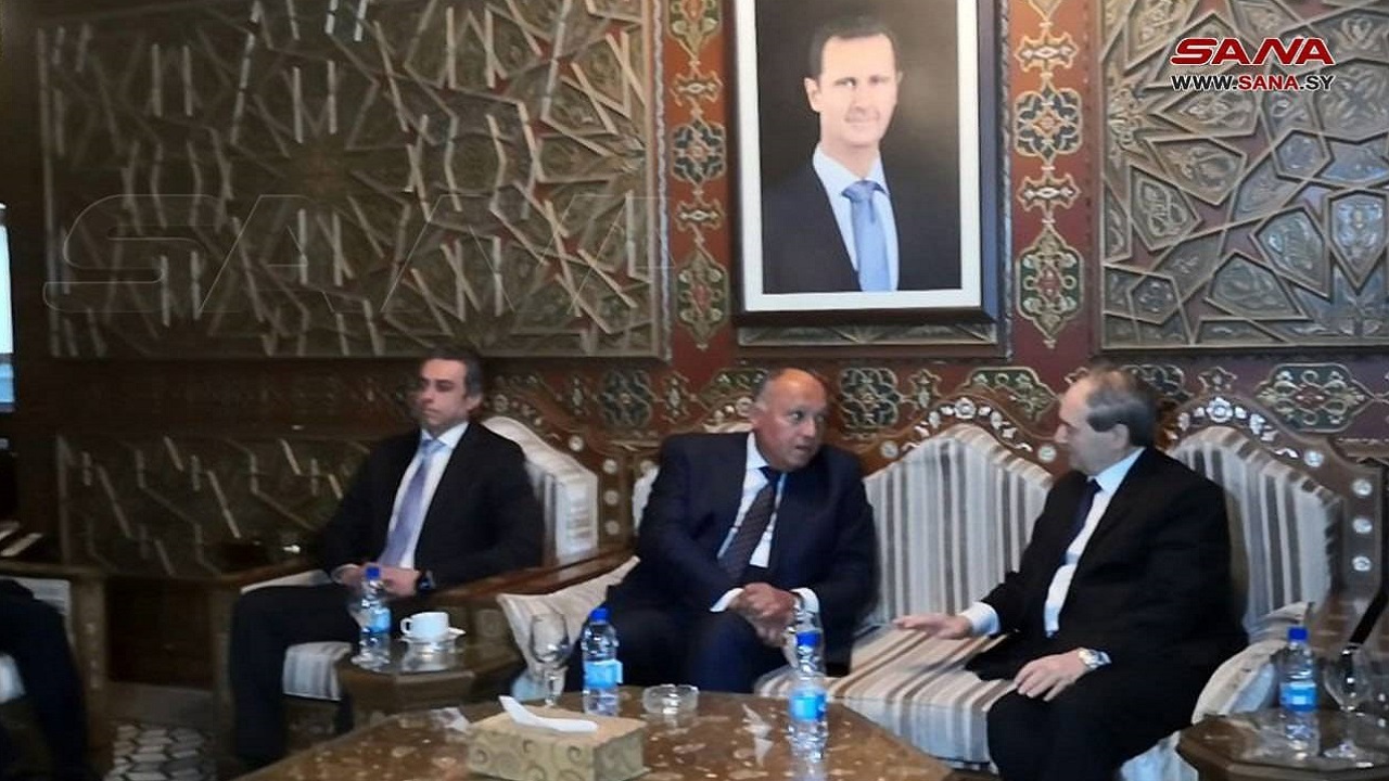 دمشق میزبان وزیر خارجه مصر پس از ۱۲ سال