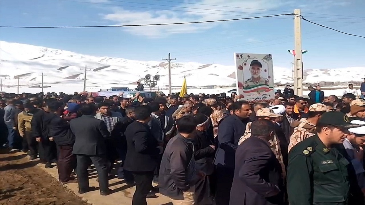 تشییع پیکر مطهر شهید مدافع امنیت