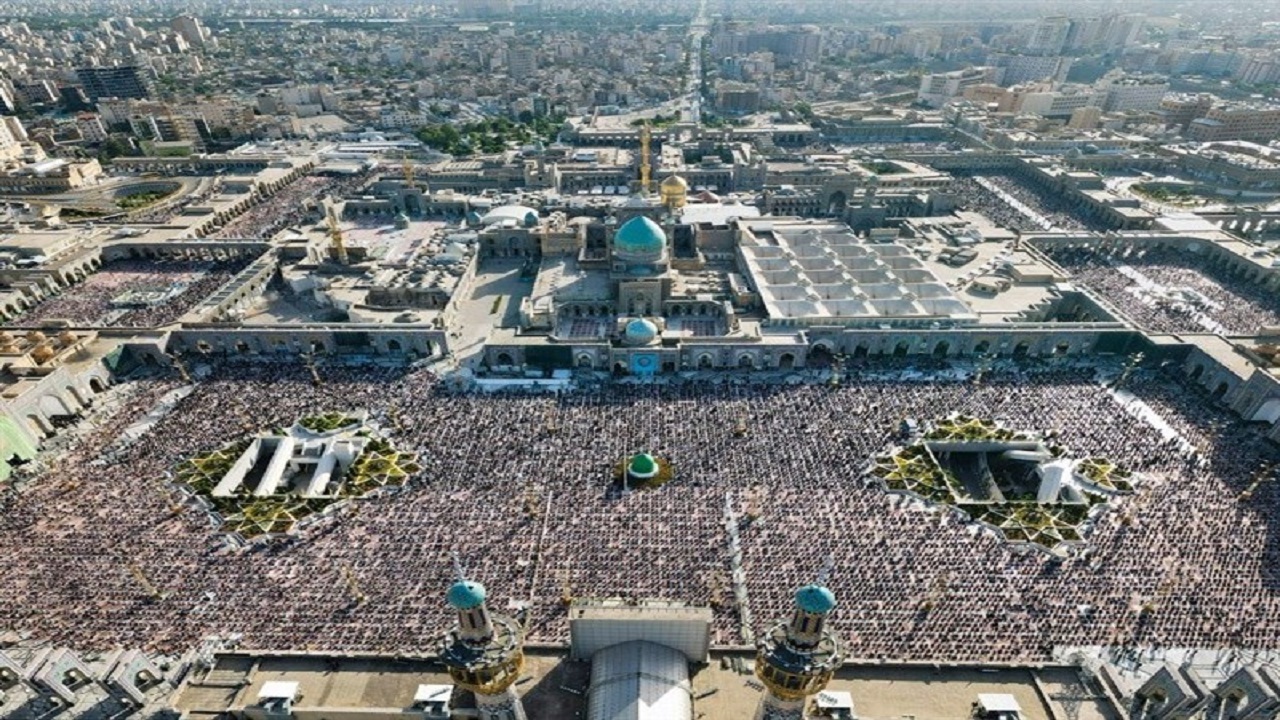 نماز عید فطر در حرم مطهر رضوی اقامه می‌شود