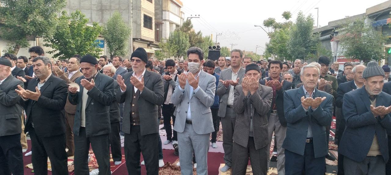 برگزاری نماز عید فطر در چهاربرج طنین + فیلم و تصاویر