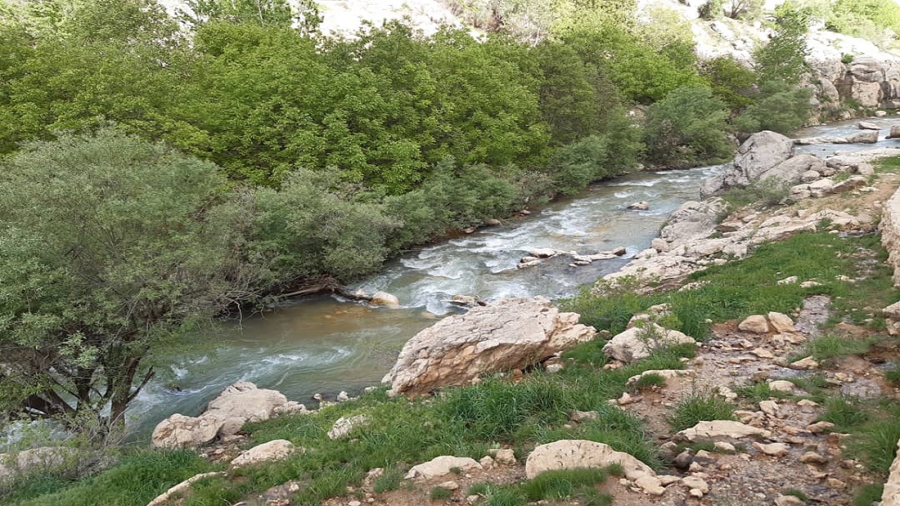 چشمه کوفی نگین درخشان در دل کوه‌های صمصامی