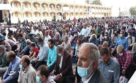 اقامه نماز عید فطر در استان یزد+ تصویر