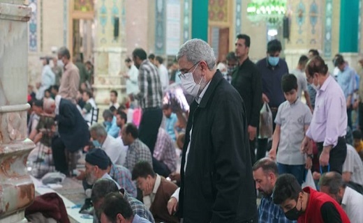 حضور فرمانده نیروی قدس سپاه در مسجد مقدس جمکران + عکس