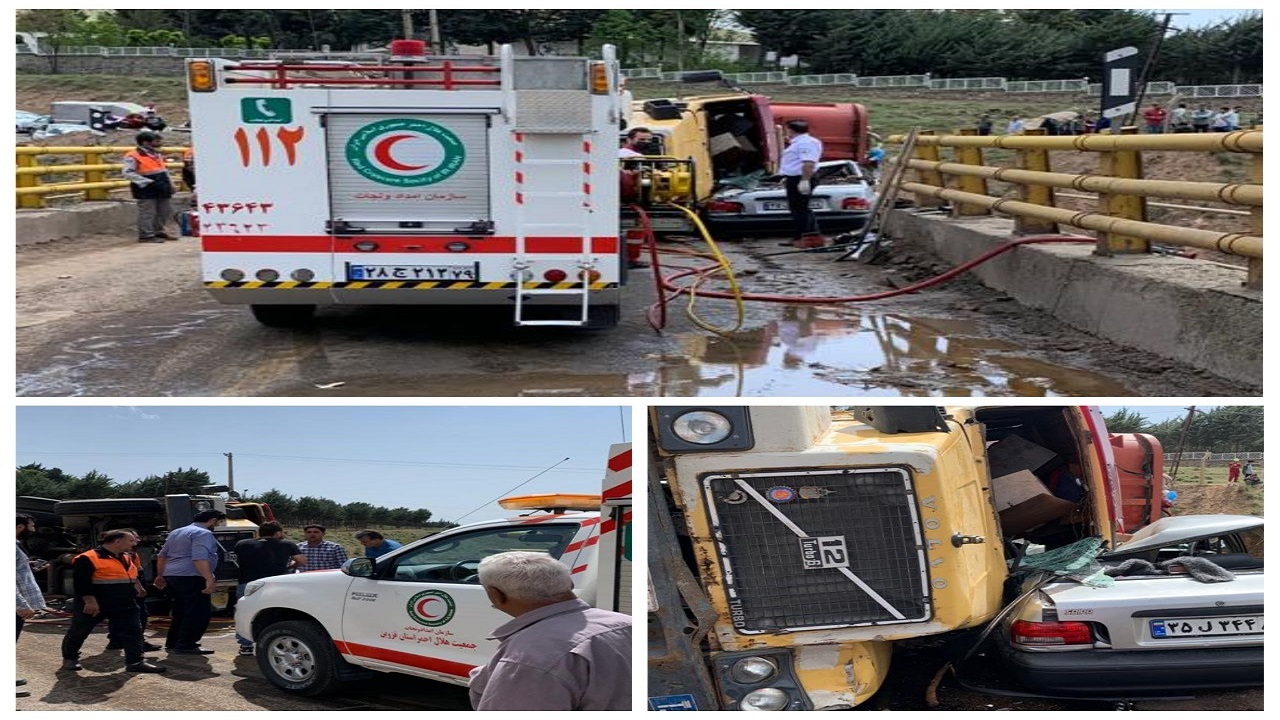 ۶ مصدوم در حادثه رانندگی آبیک