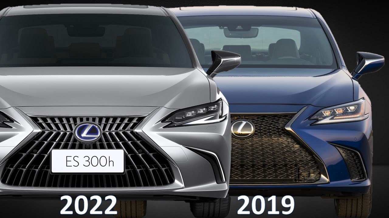 لکسوس ES فیس لیفت جدید 2022 در مقابل مدل 2019 + فیلم