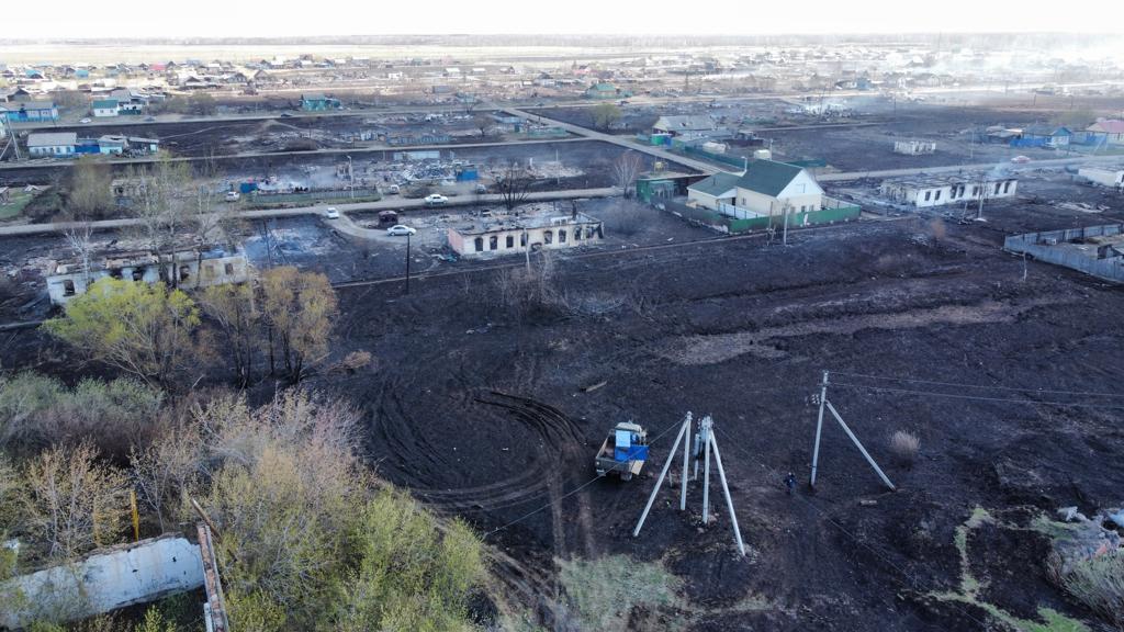 آتش سوزی در سیبری