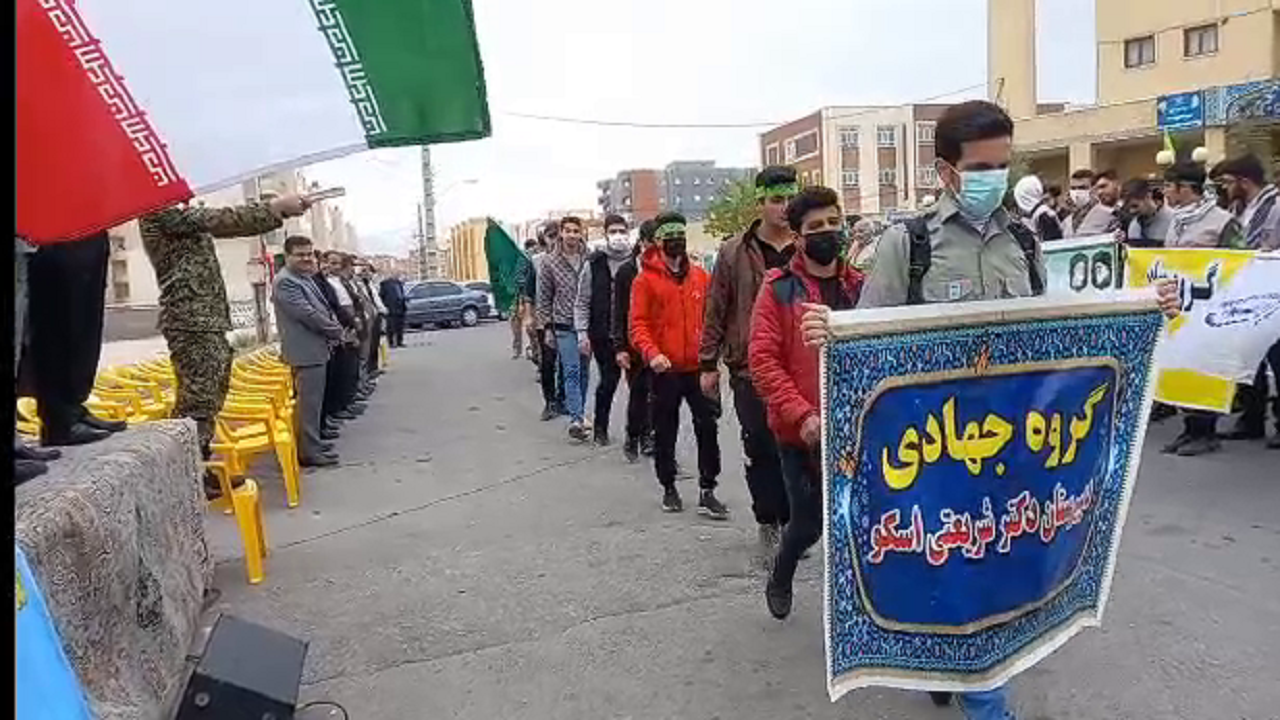 رزمایش جهادگران فاطمی در مناطق مختلف آذربایجان شرقی