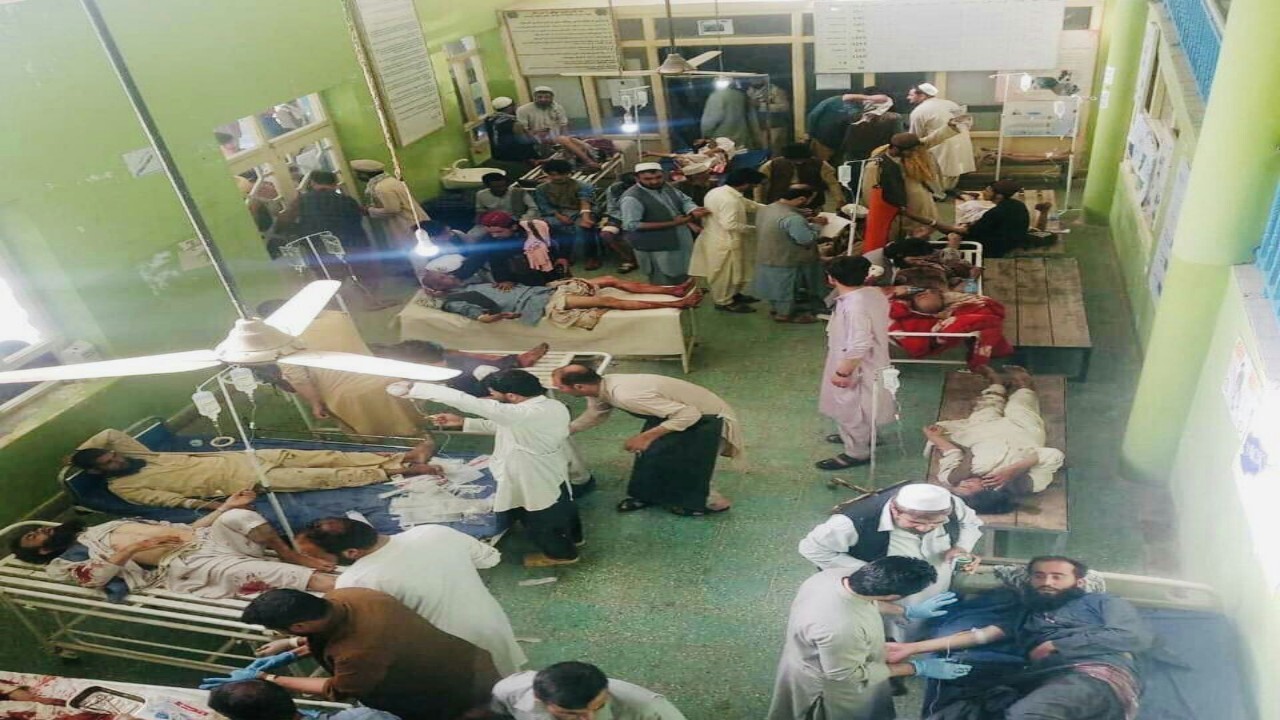 انفجار در مسجد خانقای مولوی سکندر در قندوز + فیلم