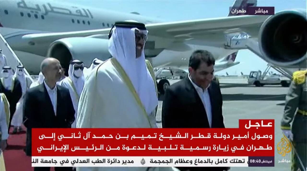 امیر قطر وارد تهران شد