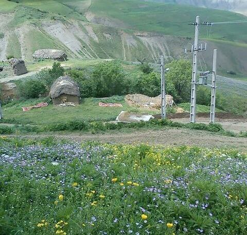نمایی از طبیعت بهاری روستای موران + تصاویر