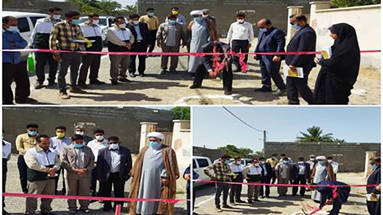 آیین کلنگ‌زنی خانه بهداشت روستای تم گوهر از توابع بخش مرکزی میناب انجام شد