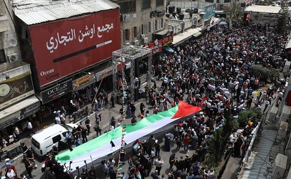 تجمع فلسطینیان در رام الله به مناسبت روز نکبت + تصاویر