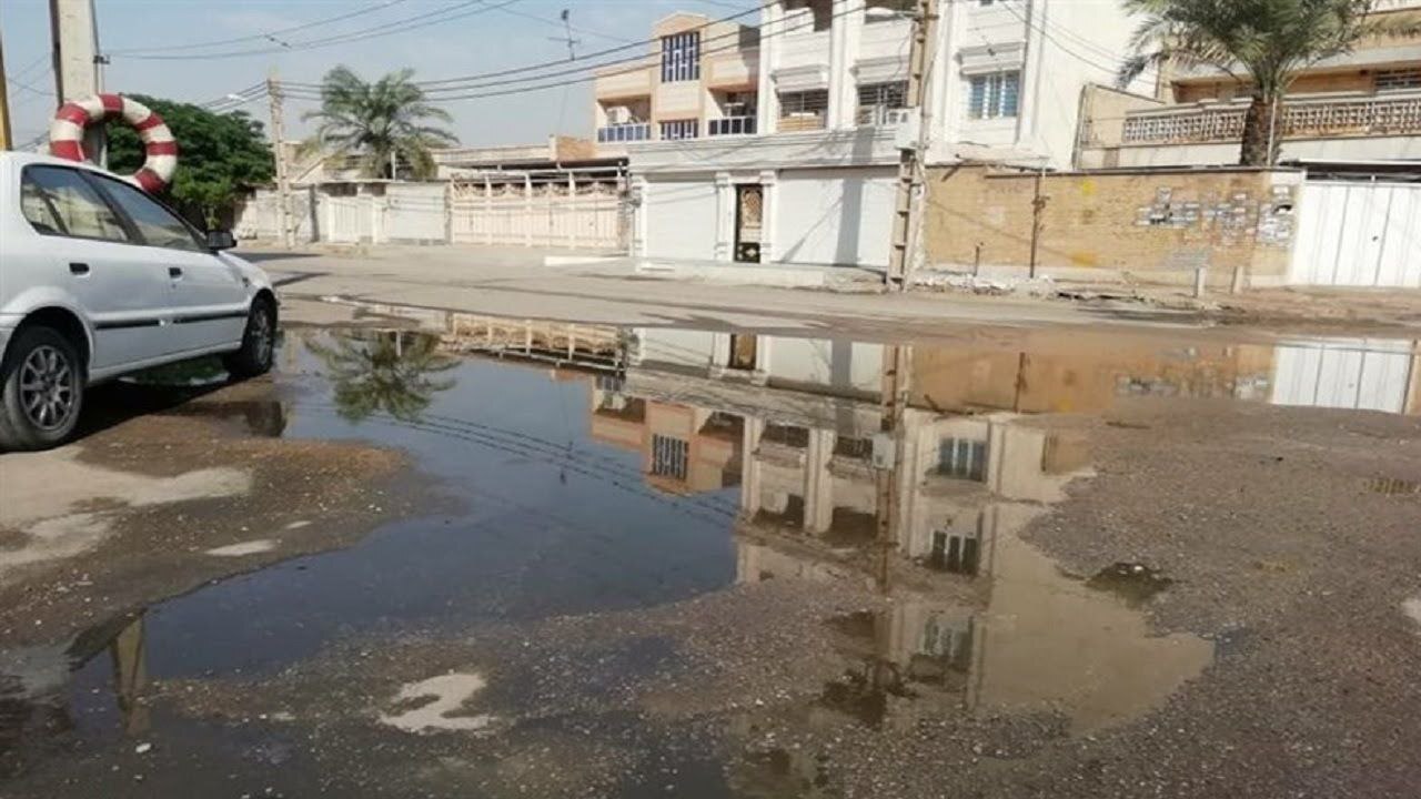 فوران فاضلاب حکایت این روز‌های خیابان ارغوان شد + فیلم