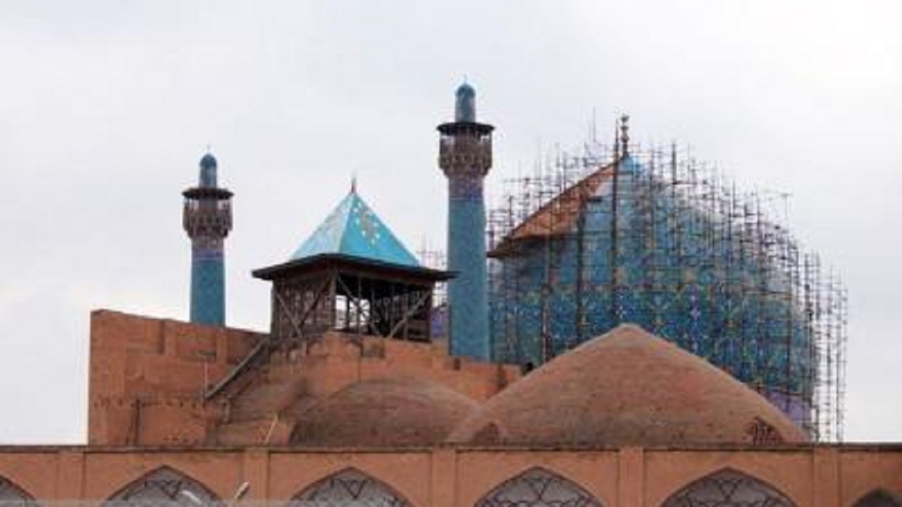 پایان مرمت گنبد مسجد امام(ره) اصفهان