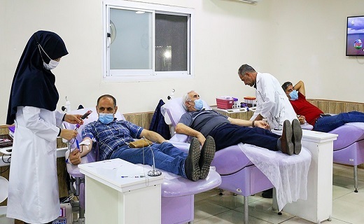 اهدای خون نیکوکاران گیلانی در شب ۲۱ ماه مبارک رمضان