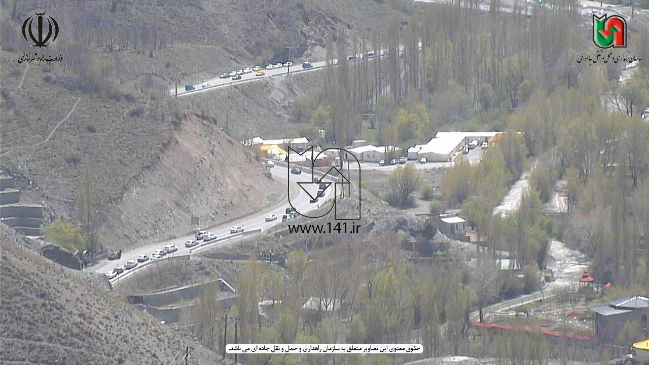 ترافیک سنگین در محور کرج چالوس