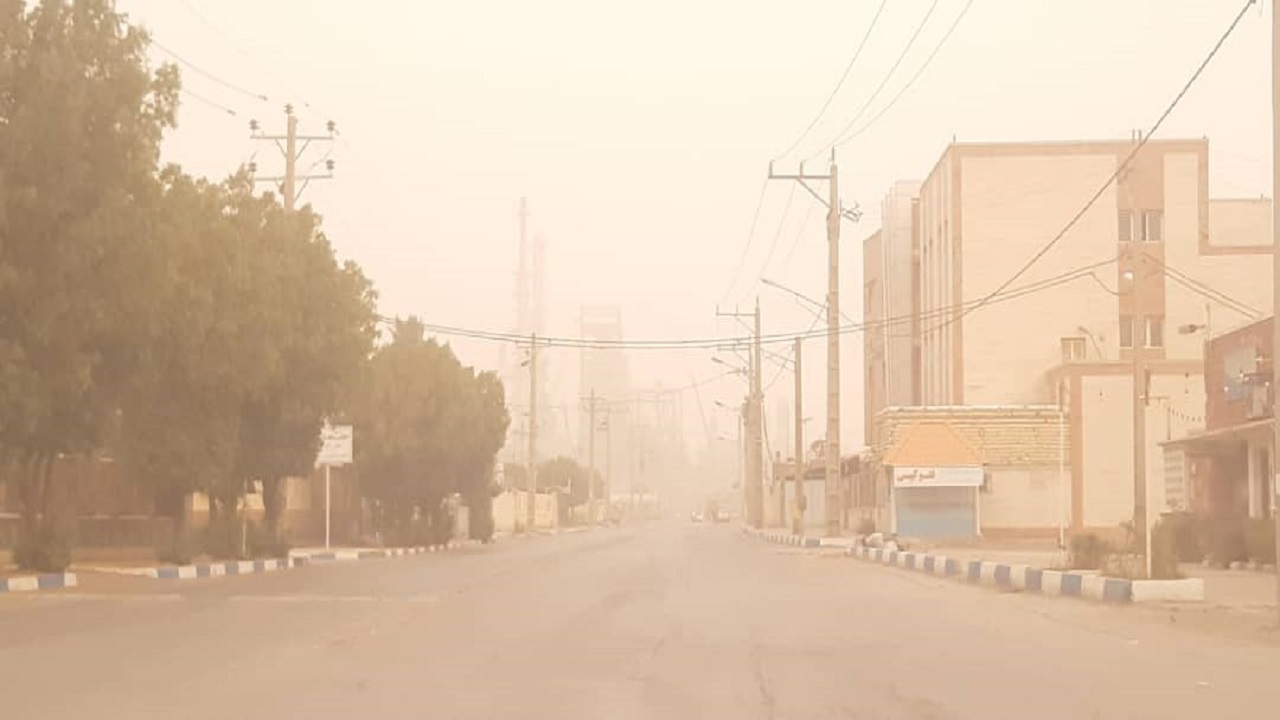 آسمان آبادان و خرمشهر باز هم غبارآلود شد