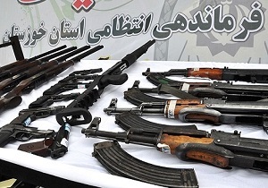 کشف ۷۰ قبضه انواع سلاح غیرمجاز