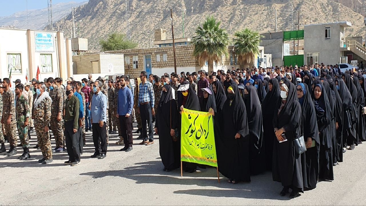 برگزاری رزمایش بسیجیان گردان‌های الی بیت المقدس در لنده و گچساران