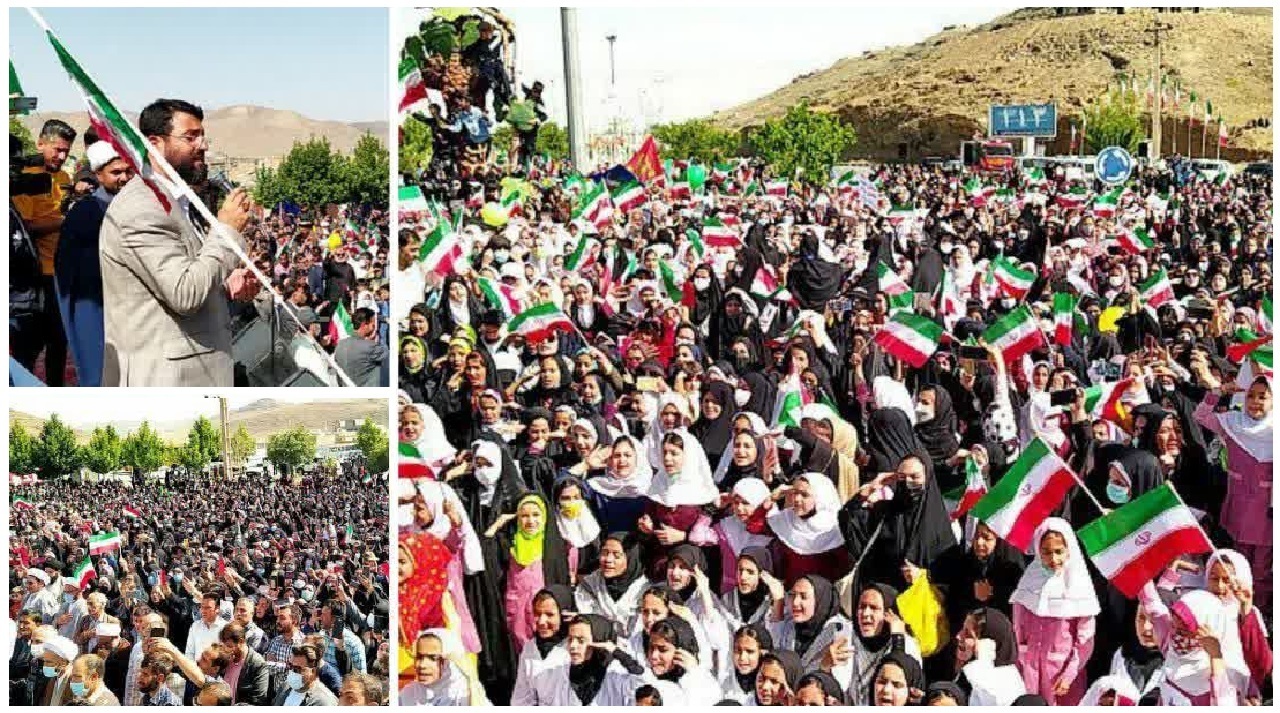 استقبال خندابی‌ها از همایش سرود سلام فرمانده
