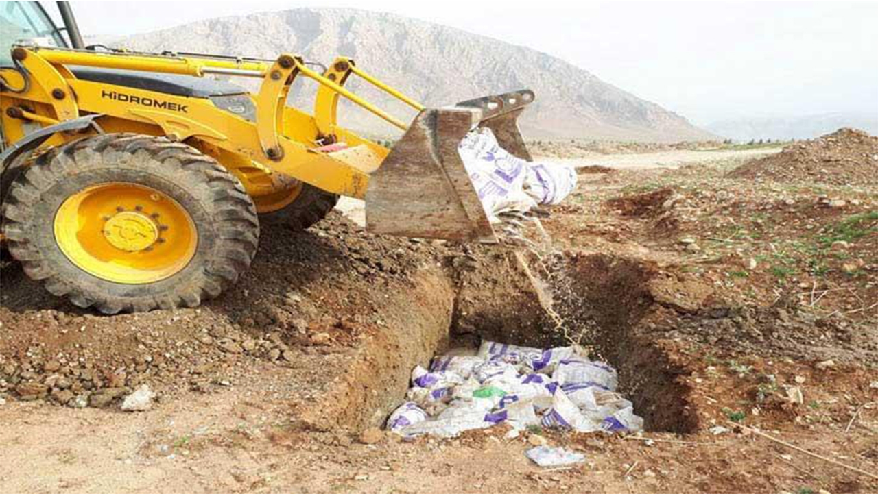 معدوم سازی ۱۳۰ کیلوگرم مرغ تاریخ گذشته در نی ریز