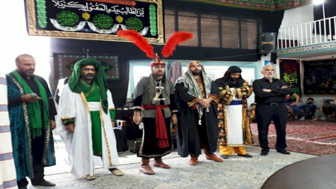 اجرای تعزیه شهادت حضرت علی(ع) در روستای راهجرد