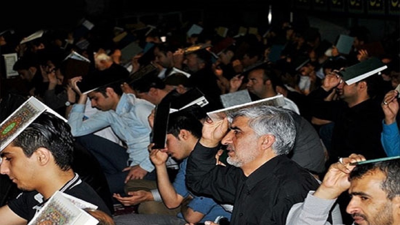 برگزاری مراسم لیالی قدر توسط مهاجرین افغانستانی در ورامین