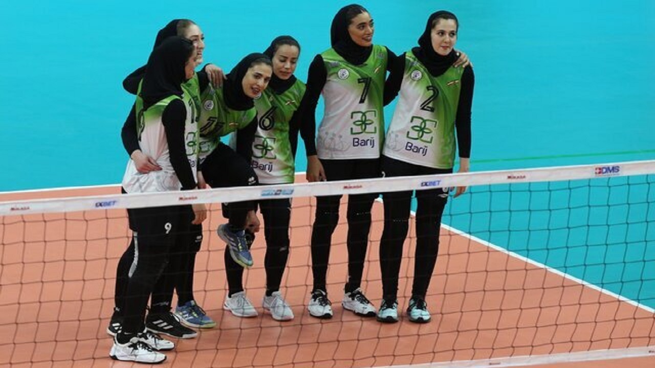 پیروزی دختران والیبالیست کاشان برابر ازبکستان
