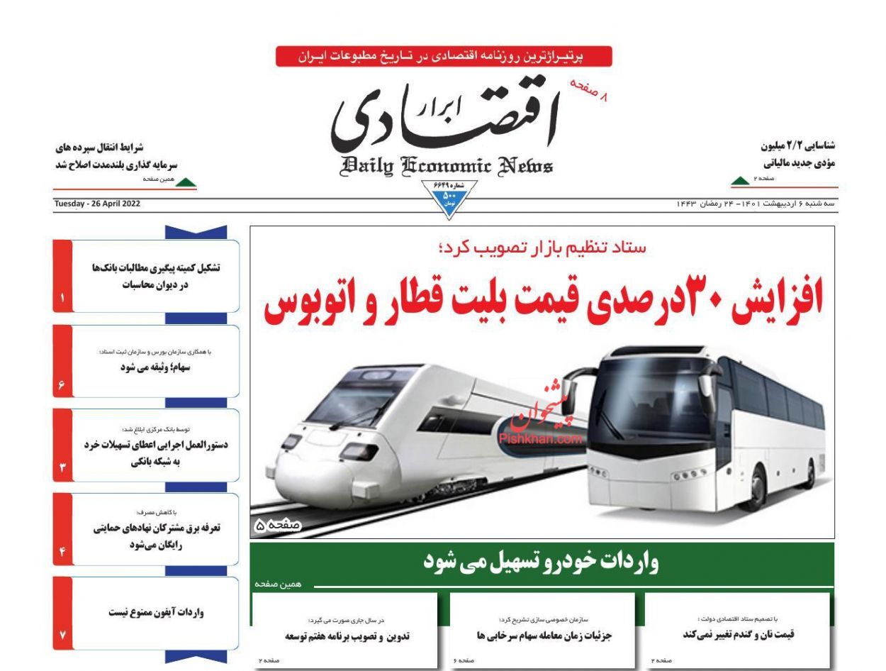 قیمت نان و گندم تغییر نمی&zwnj;کند/ واردات خودرو تسهیل می&zwnj;شود/ احتمال از سرگیری واردات بنزین با ادامه روند مصرف