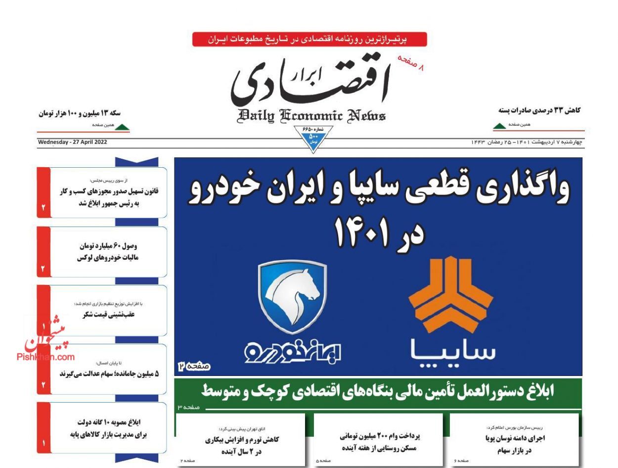 واگذاری قطعی سایپا و ایران خودرو در ۱۴۰۱/ وضعیت مبهم جاماندگان سهام عدالت/ تلاش دولت برای تحقق وعده مسکنی