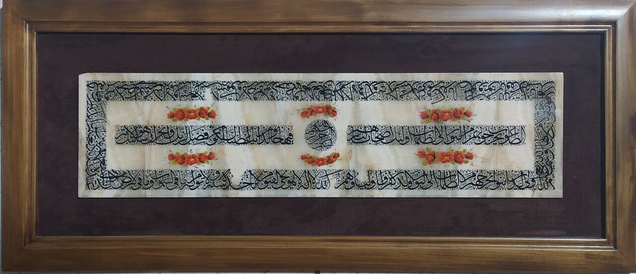 طراحی بر روی سنگ مرمر سه میلیمتری طراحی بر روی سنگ مرمر سه میلیمتری