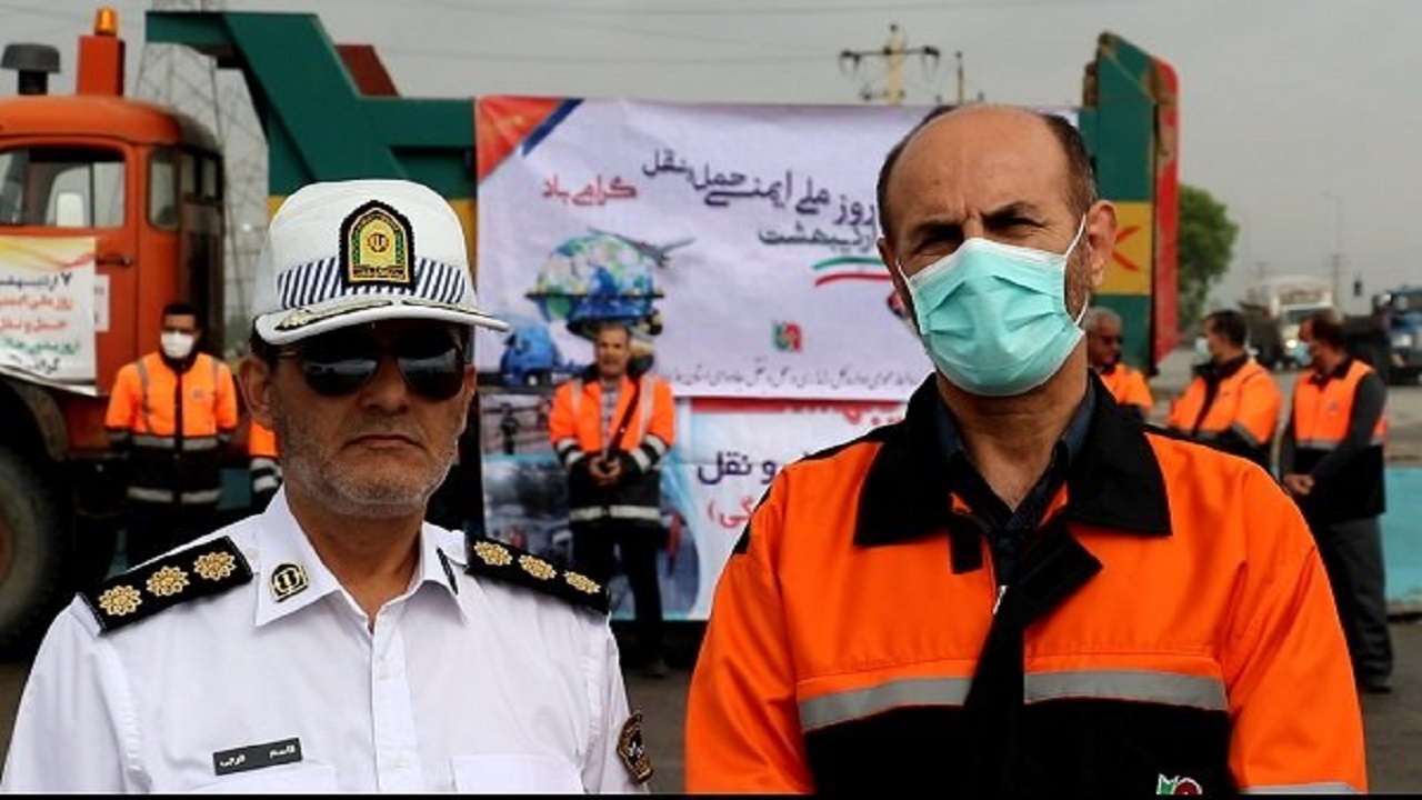 برگزاری مانور روز ملی ایمنی حمل و نقل در همدان