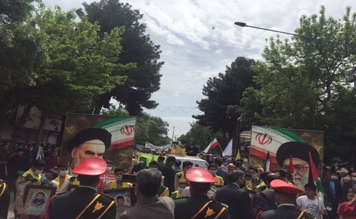 برگزاری راهپیمایی روز جهانی قدس در خراسان شمالی