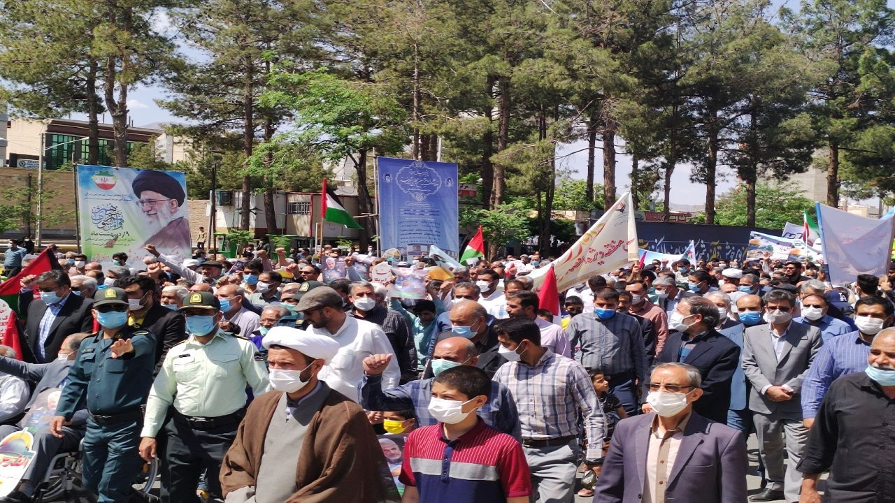 برگزاری راهپیمایی روز جهانی قدس در خراسان جنوبی + فیلم و تصاویر